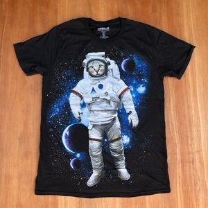 Cat Tee Shirt in Space